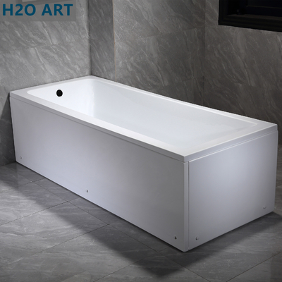 UK Popular Acrylic Skirt Bathtub with Hand Control and Removeable Panels Disassembled