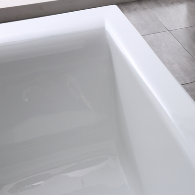 Simple Built-in Acrylic Bathtub Design for Asia Market Customized Request Option