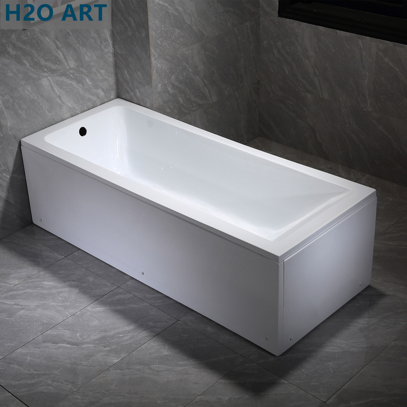 UK Popular Acrylic Skirt Bathtub with Hand Control and Removeable Panels Disassembled